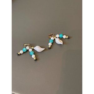 Women's Sea Shell Clip on Earrings